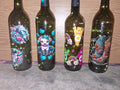 Lighted Wine Bottles